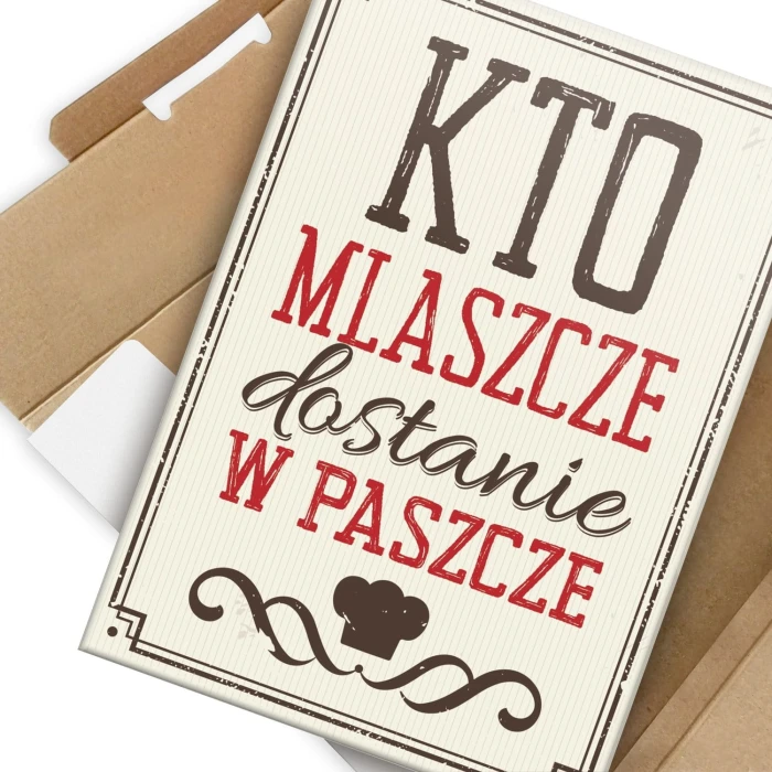 Plakat metalowy Kto mlaszcze