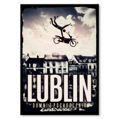 Plakat metalowy Lublin - dumni z pochodzenia