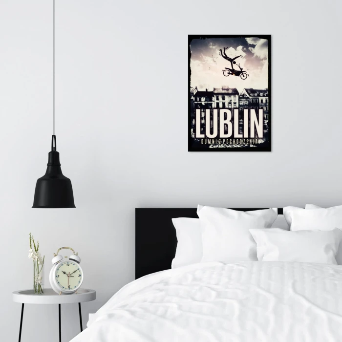 Plakat metalowy Lublin - dumni z pochodzenia