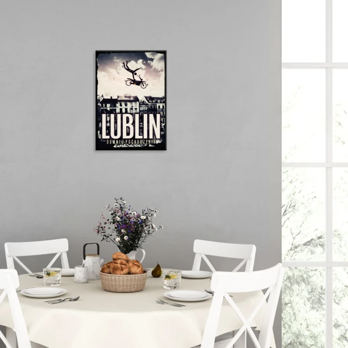 Plakat metalowy Lublin - dumni z pochodzenia