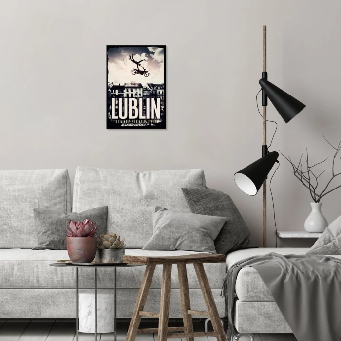 Plakat metalowy Lublin - dumni z pochodzenia