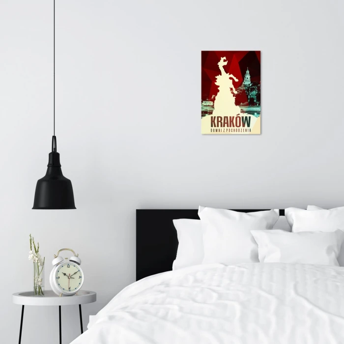 Plakat metalowy Kraków  - dumni z pochodzenia