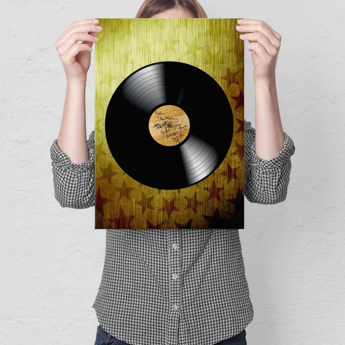 Plakat metalowy płyta vinylowa