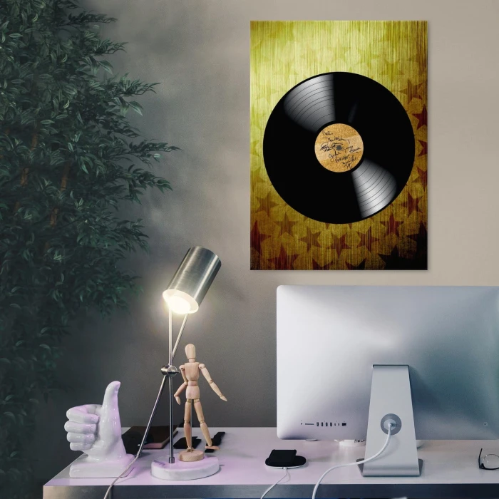 Plakat metalowy płyta vinylowa