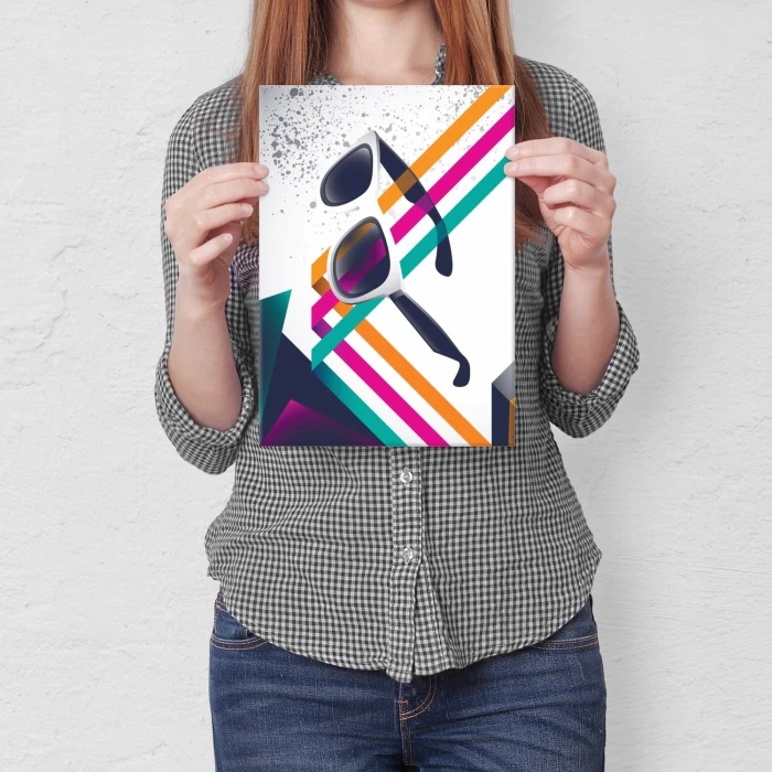 Plakat metalowy Vintage sunglasses