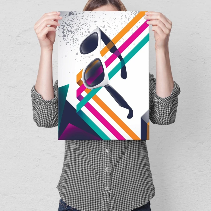 Plakat metalowy Vintage sunglasses