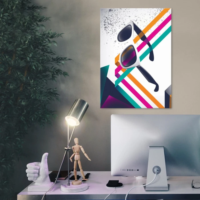 Plakat metalowy Vintage sunglasses