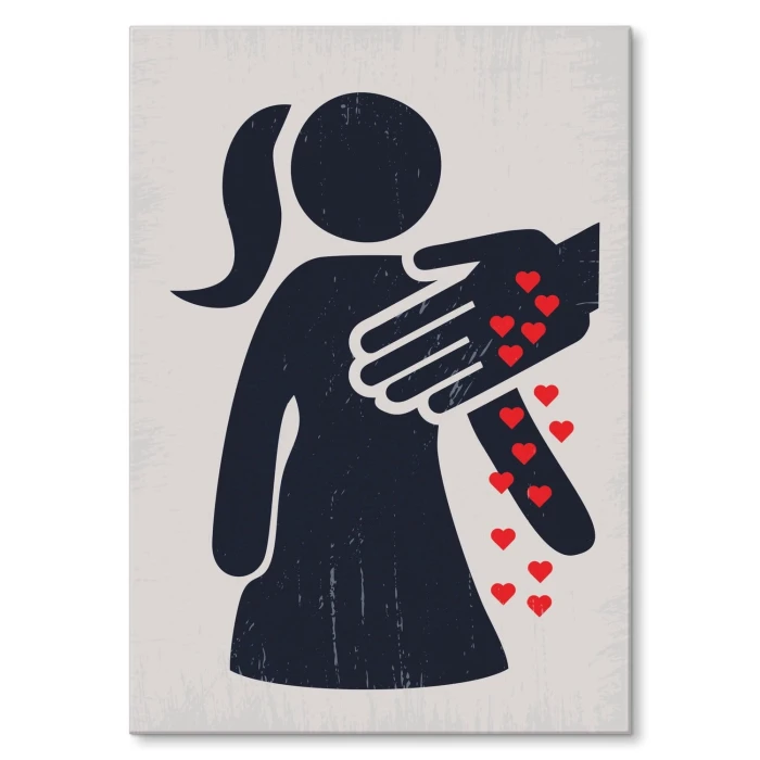 Plakat metalowy Love me