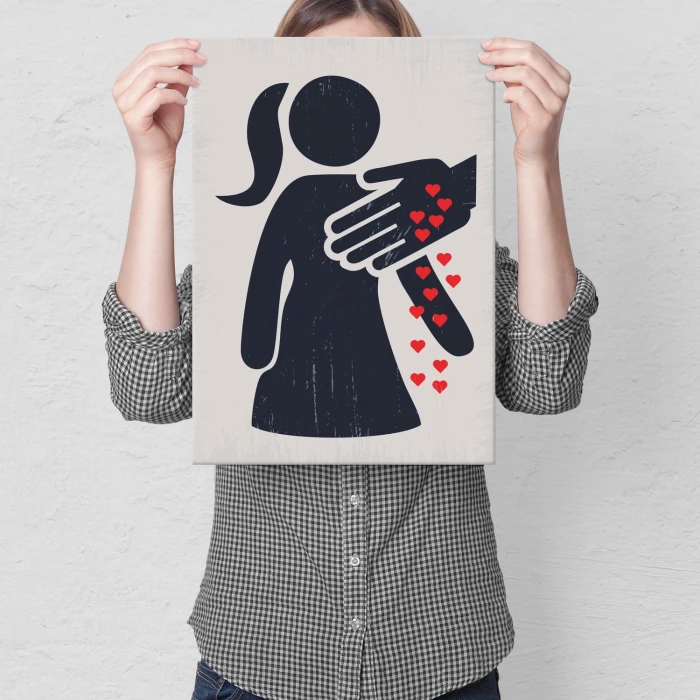 Plakat metalowy Love me