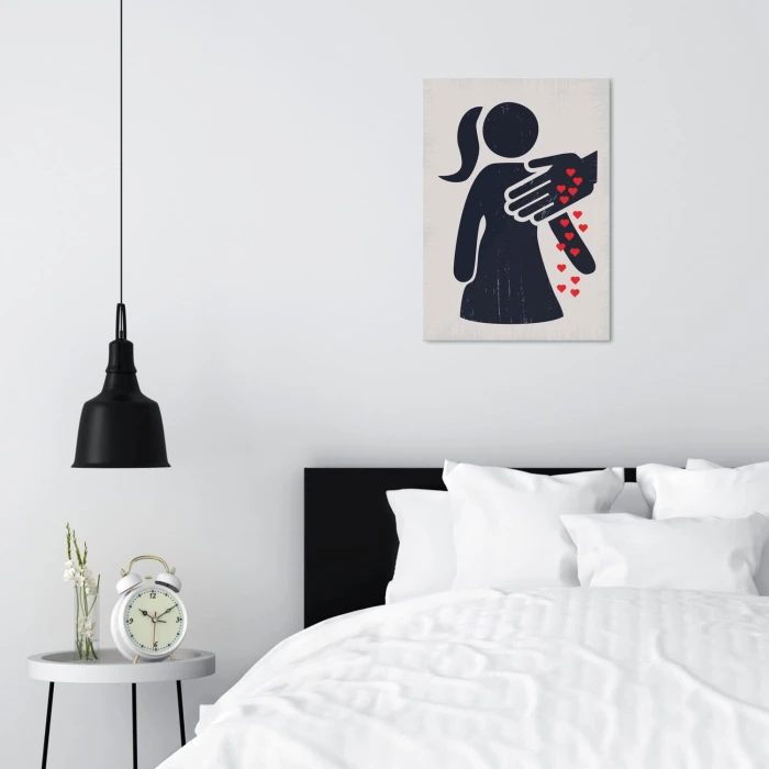 Plakat metalowy Love me