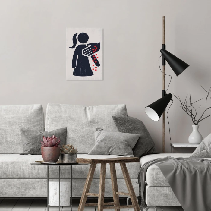 Plakat metalowy Love me