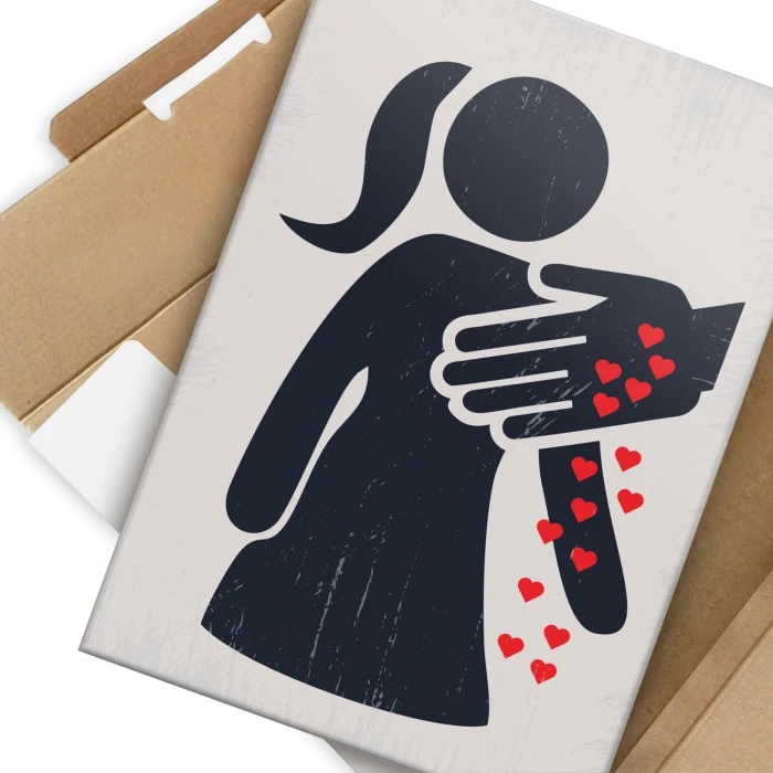 Plakat metalowy Love me