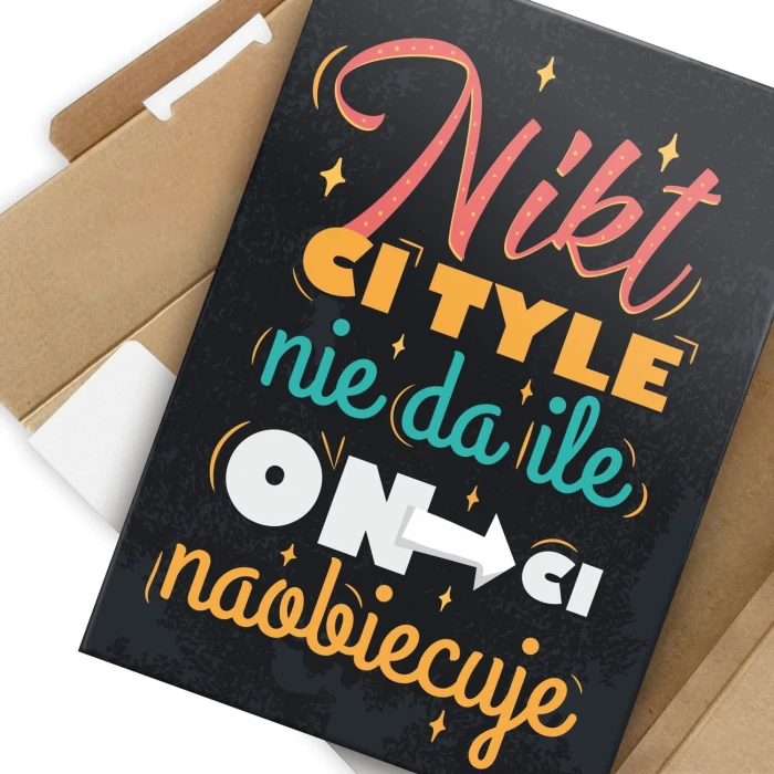 Plakat metalowy Nikt ci tyle nie da