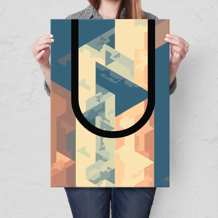 Plakat metalowy Litera U Prezent