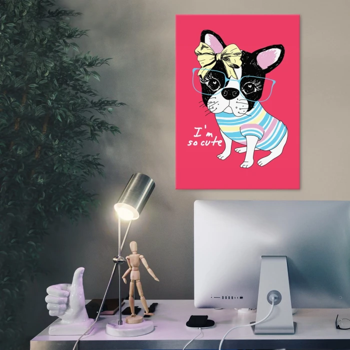 Plakat metalowy Im so cute Prezent