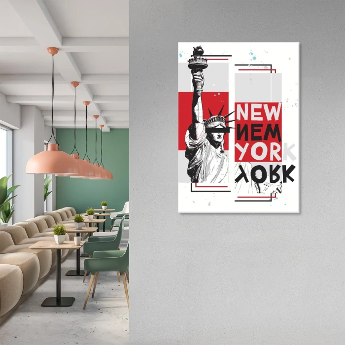 Plakat metalowy New York Nowy Jork Prezent