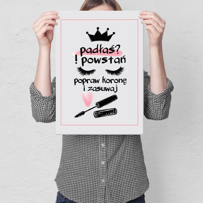Plakat metalowy Padłaś style Prezent