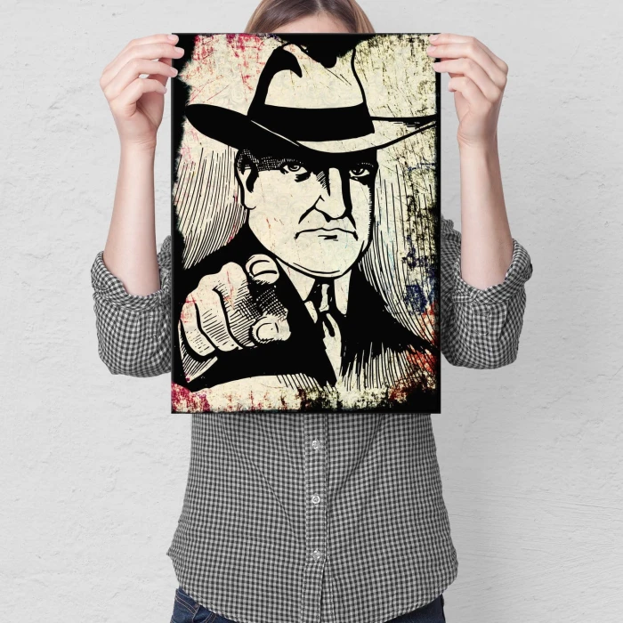 Plakat metalowy Gangster Prezent