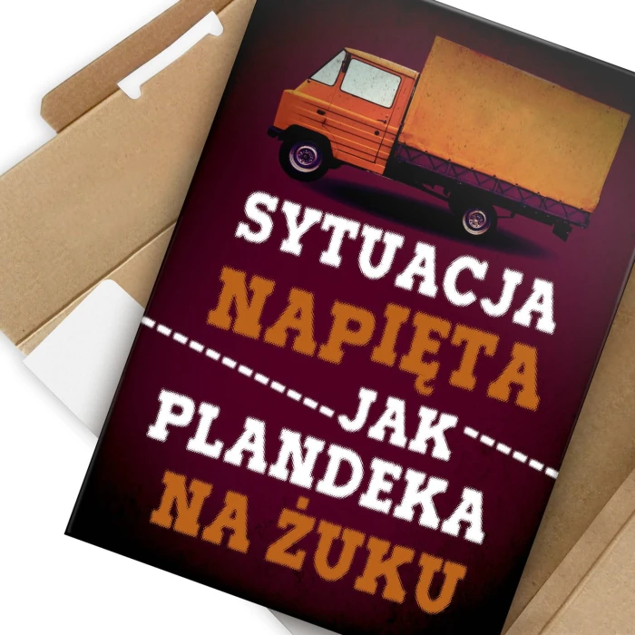 Plakat metalowy Sytuacja napięta Prezent
