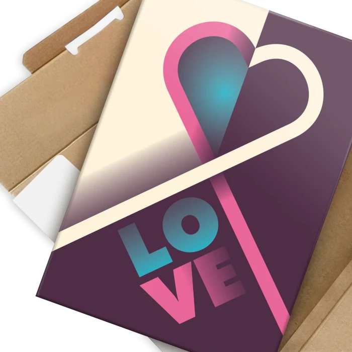 Plakat metalowy Serce Love Prezent