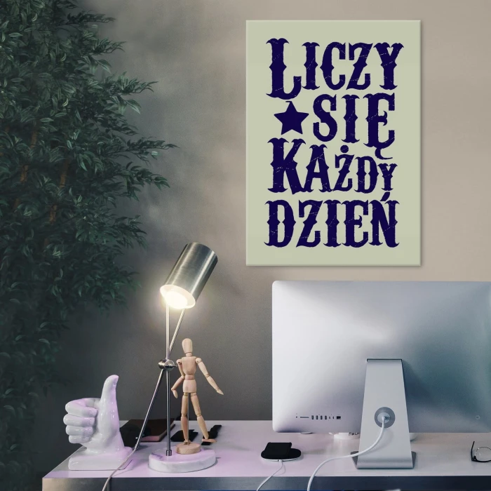 Plakat metalowy Liczy się każdy dzień Prezent