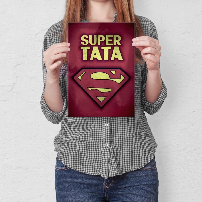 Plakat metalowy Super tata Prezent