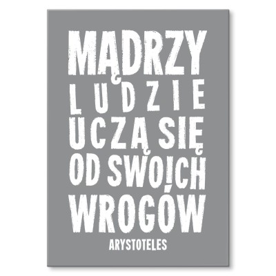 Plakat metalowy Mądrzy ludzie Prezent