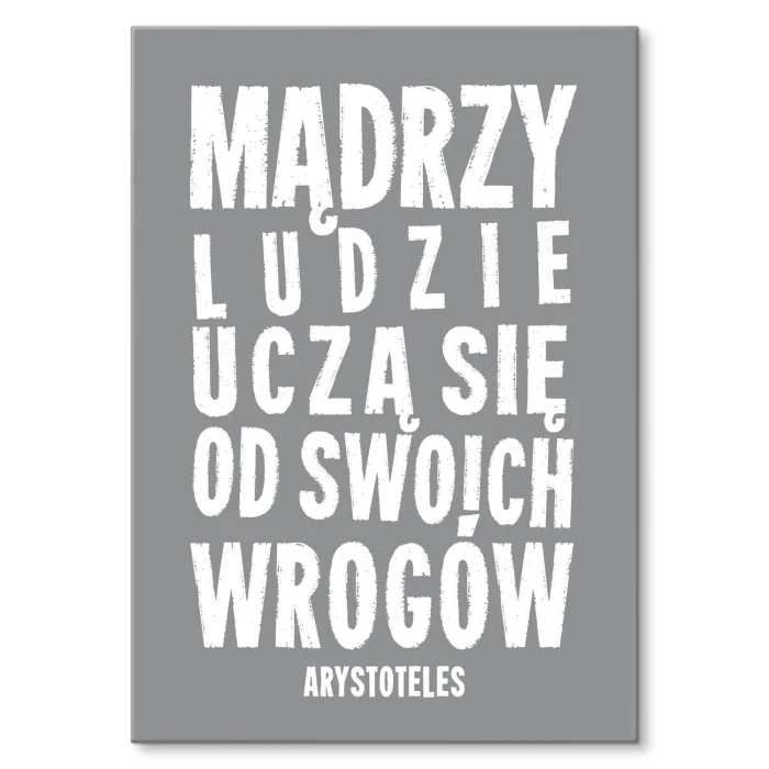 Plakat metalowy Mądrzy ludzie Prezent