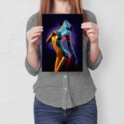 Plakat metalowy Kobieta Prezent