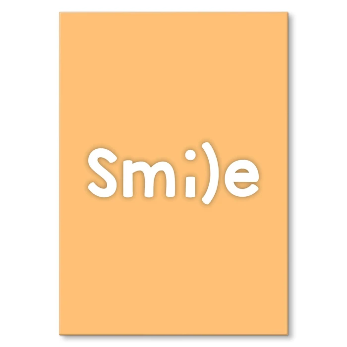 Plakat metalowy Smile Prezent