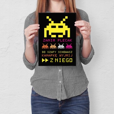 Plakat metalowy Dobra rada Prezent