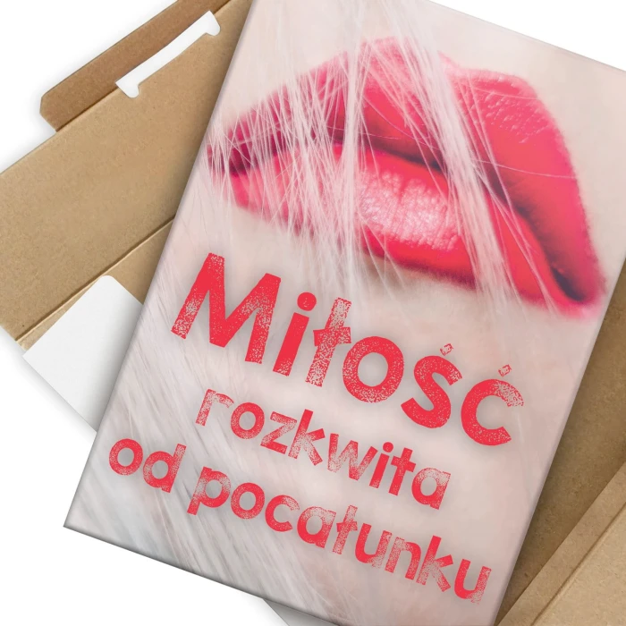 Plakat metalowy Miłość rozkwita Prezent