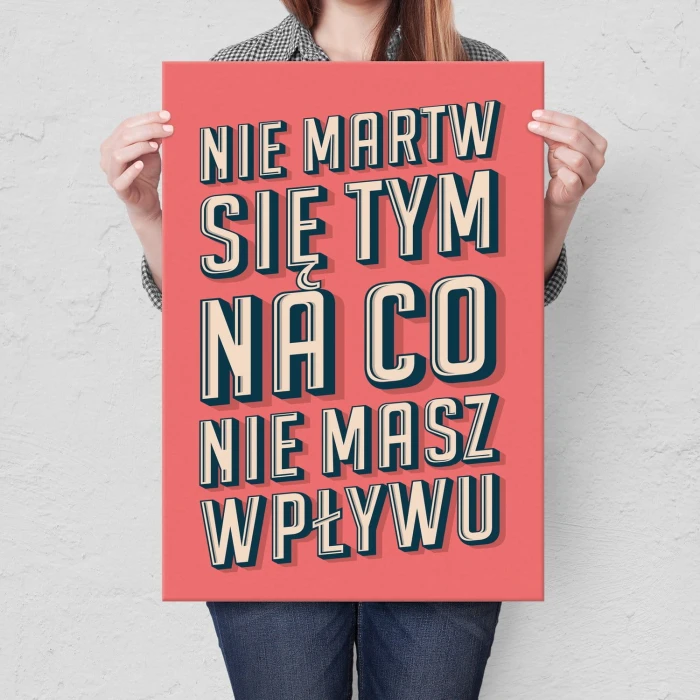 Plakat metalowy Nie martw się Prezent