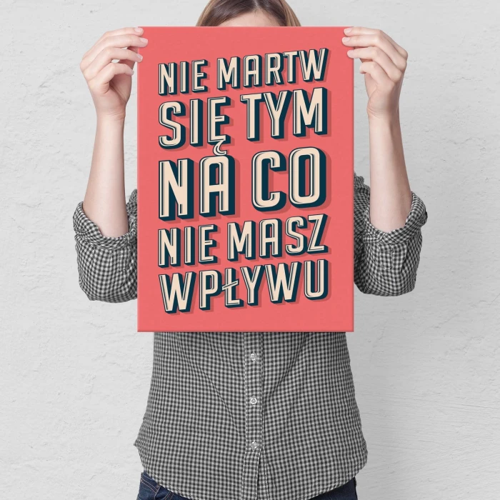 Plakat metalowy Nie martw się Prezent