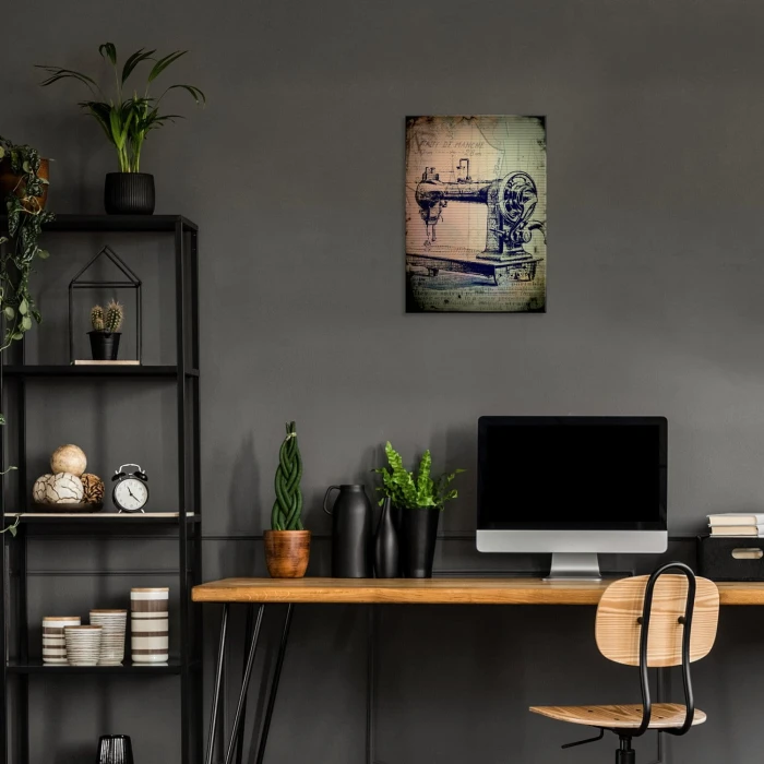Plakat metalowy Maszyna do szycia Prezent