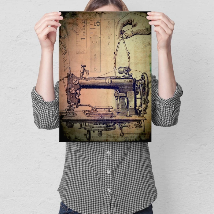 Plakat metalowy Maszyna do szycia Prezent