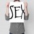 Plakat metalowy Sex napis Prezent