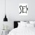 Plakat metalowy Sex napis Prezent