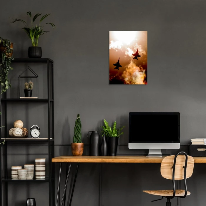 Plakat metalowy Odrzutowce Prezent