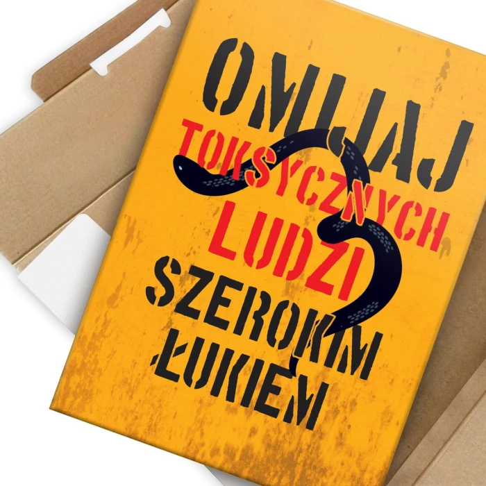 Plakat metalowy Omijaj toksycznych ludzi Prezent