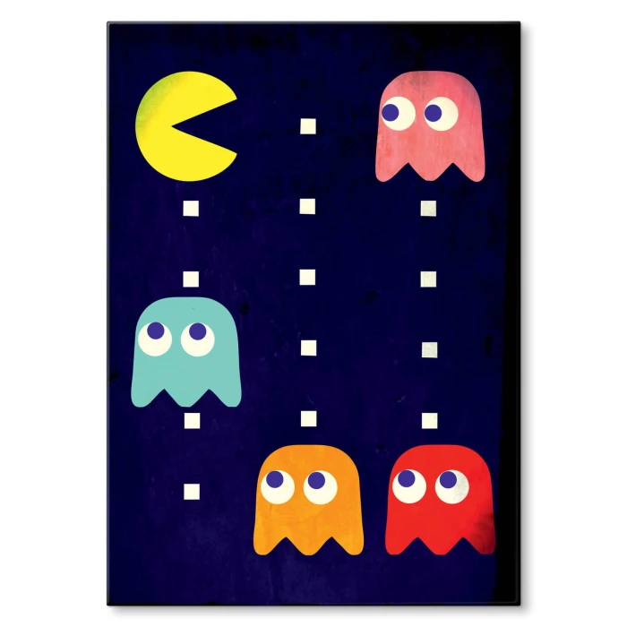 Plakat metalowy Pacman Prezent