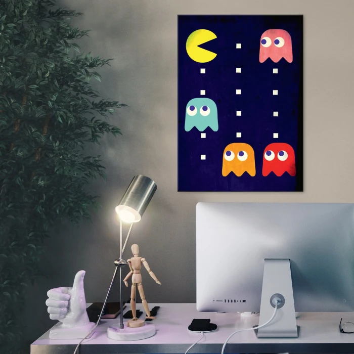 Plakat metalowy Pacman Prezent