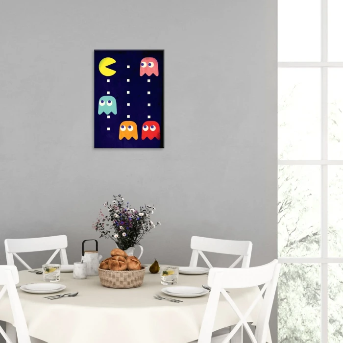 Plakat metalowy Pacman Prezent