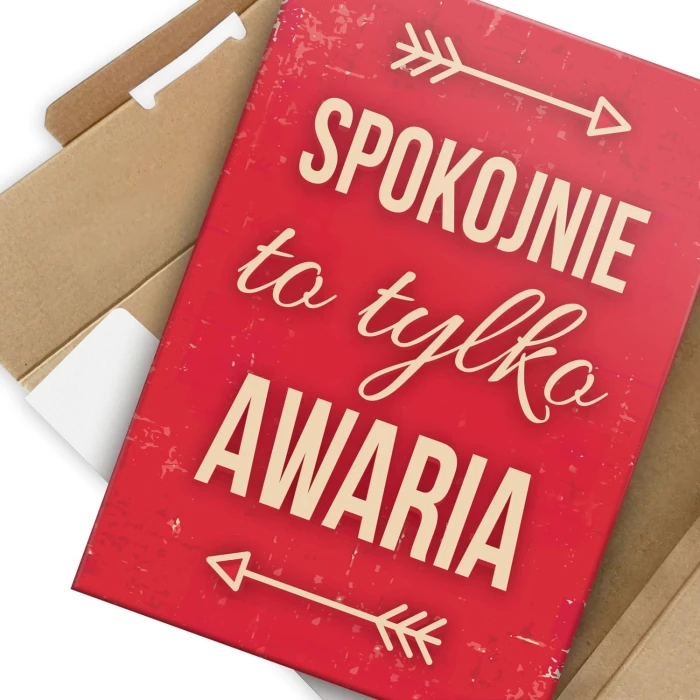Plakat metalowy To tylko awaria Prezent