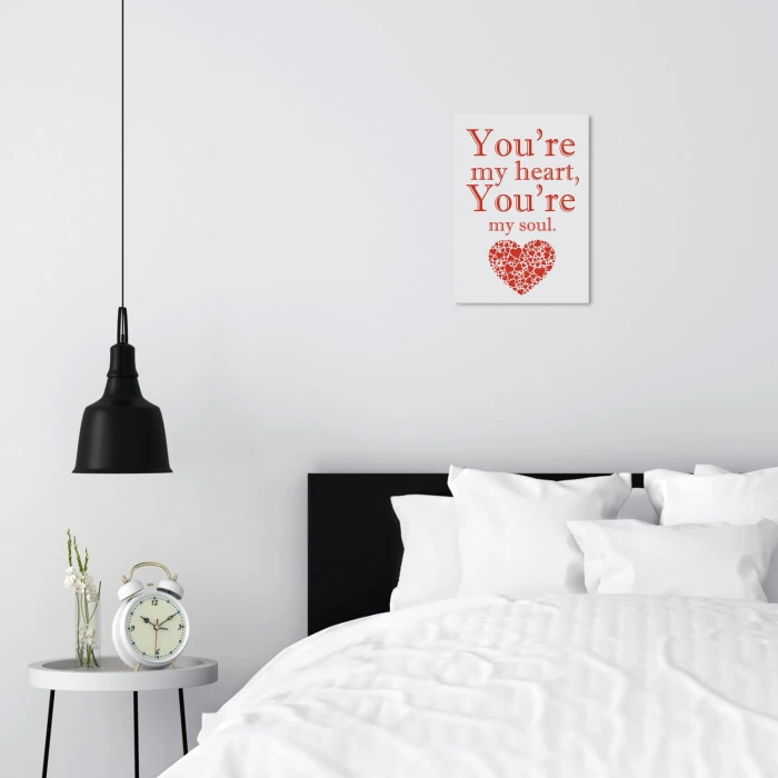 Plakat metalowy My hart , my soul Prezent