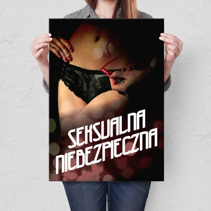 Plakat metalowy Seksualna niebezpieczna Prezent