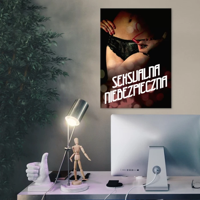 Plakat metalowy Seksualna niebezpieczna Prezent