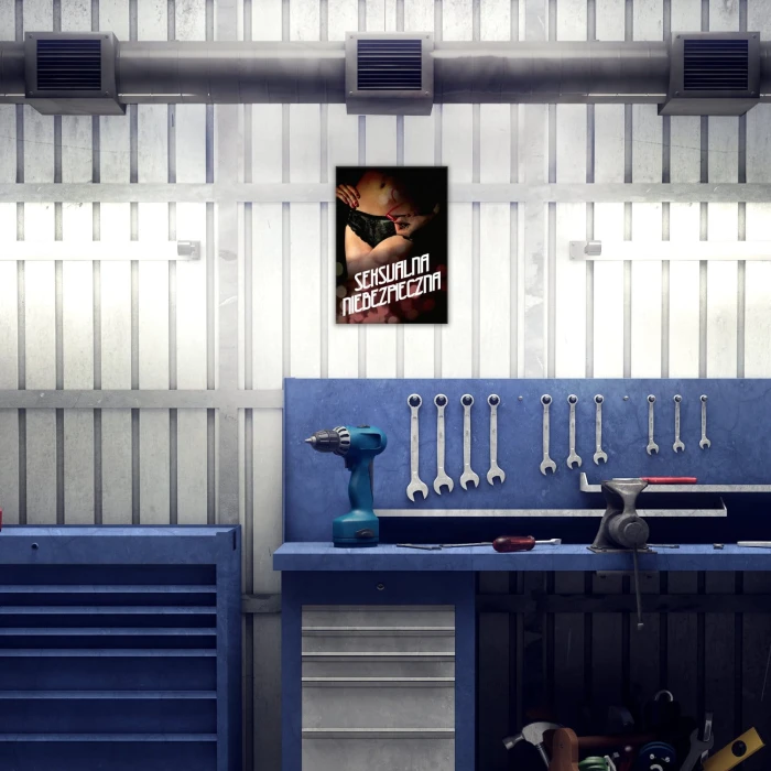 Plakat metalowy Seksualna niebezpieczna Prezent