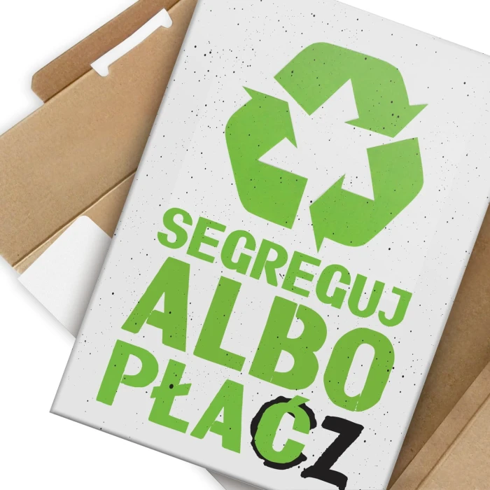 Plakat metalowy Segreguj śmieci Prezent