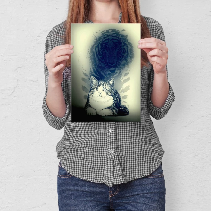 Plakat metalowy Druga natura Prezent